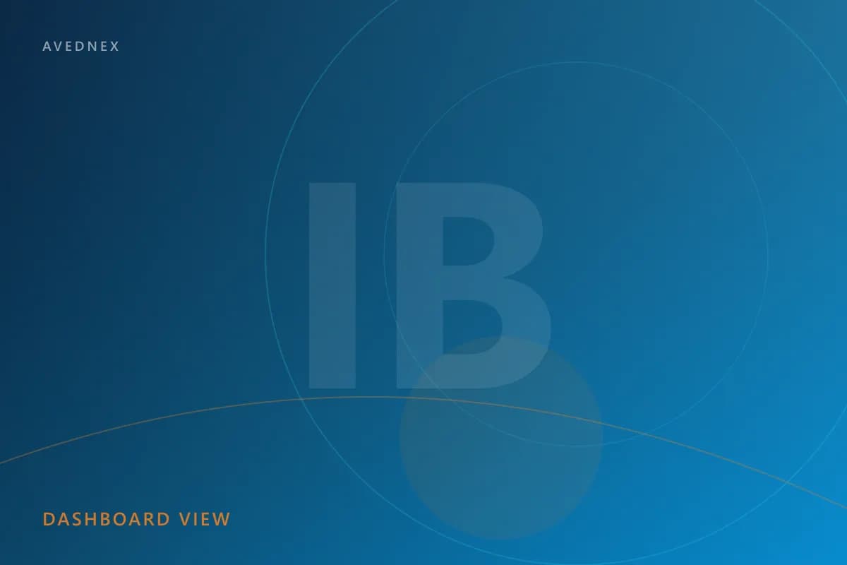 Stylised InsightBoard analytics dashboard placeholder on a sky-blue gradient